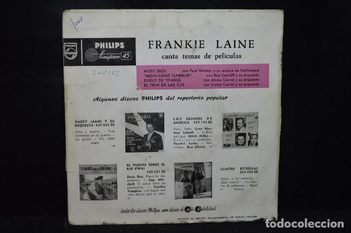 Discos de vinilo: FRANKIE LAINE - MOBY DICK + 3 - EP - Foto 2