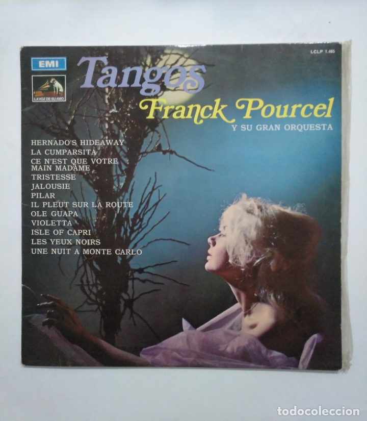 Discos de vinilo: FRANCK POURCEL Y SU GRAN ORQUESTA - TANGOS - LP. TDKDA54 - Foto 1
