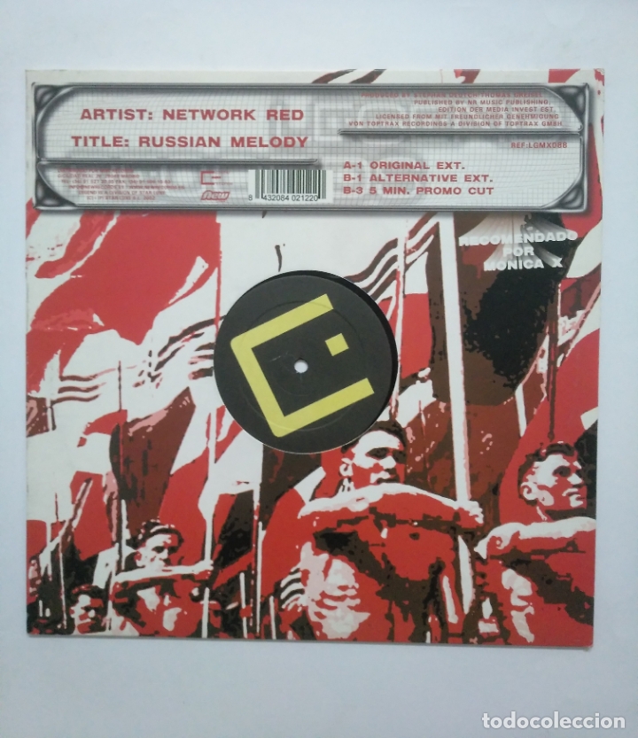 Discos de vinilo: RUSSIAN MELODY. NETWORK RED. MAXI SINGLE. TDKDA54 - Foto 1