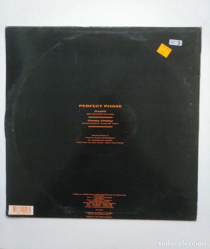 Discos de vinilo: PERFECT PHASE. GOAL!!! CHICKY CHICKY. MAXI SINGLE. TDKDA54 - Foto 2