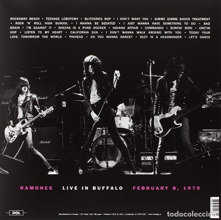 Discos de vinilo: RAMONES * LP 180g.HQ Heavyweight Vinyl * LIVE IN BUFFALO 08/02/1979 * Precintado!! - Foto 2 - 312302328