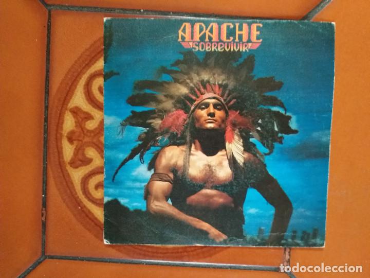 Discos de vinilo: APACHE - SOBREVIVIR / DESLIZ&Aacute;NDOME - SINGLE 1979 - Foto 1