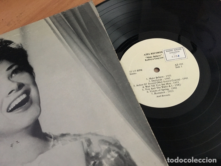 Discos de vinilo: KATHYN GRAYSON (MAKE BELIEVE) LP (B-4) - Foto 2