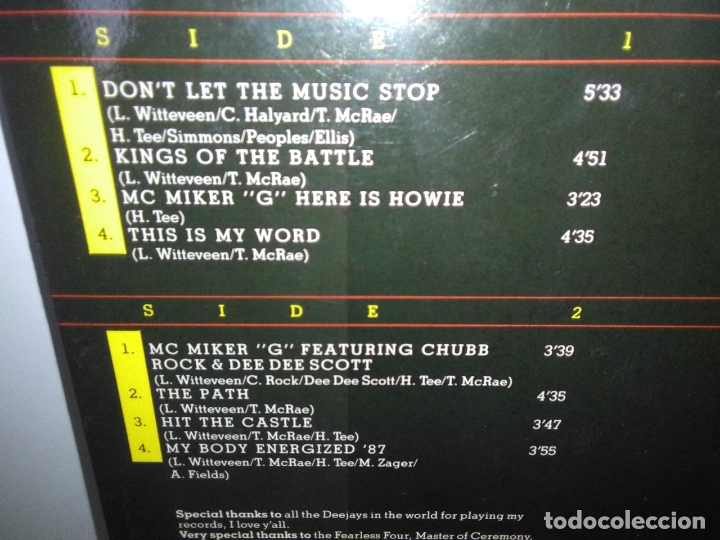 Discos de vinilo: Disco vinilo LP MC MIKER G IM A B-BONE - Foto 5