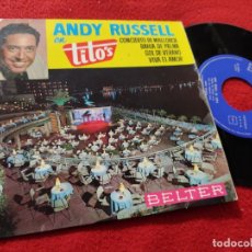 Discos de vinilo: ANDY RUSSELL CONCIERTO DE MALLORCA/BAHIA DE PALMA/SOL DE VERANO/+1 7'' EP 1964 BELTER. Lote 168403804