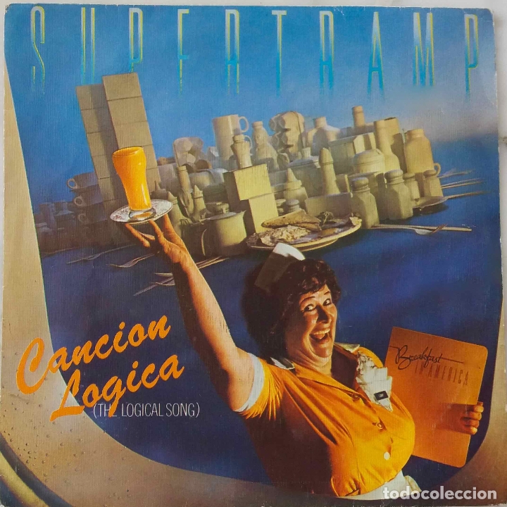 Discos de vinilo: SUPERTRAMP, CANCI&Oacute;N L&Oacute;GICA. SINGLE ESPA&Ntilde;A - Foto 1