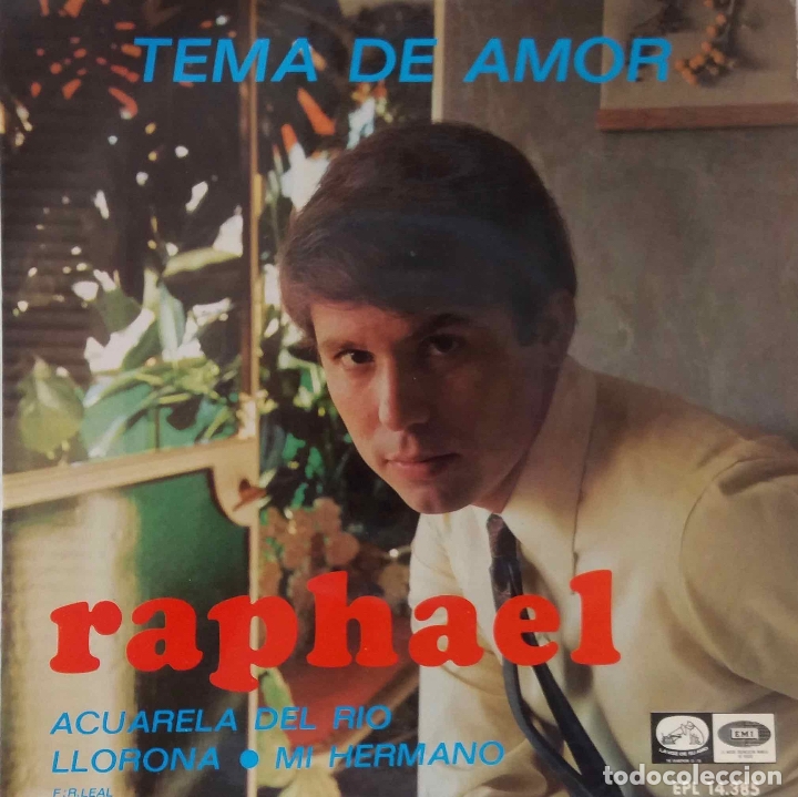 Discos de vinilo: RAPHAEL, TEMA DE AMOR. EP ORIGINAL ESPA&Ntilde;A - Foto 1