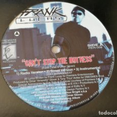 Discos de vinilo: FRANK LUCAS - CANT STOP THE HOTNESS / WHY? - 1997