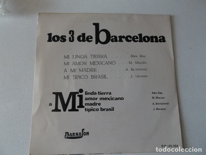 Discos de vinilo: los 3 de barcelona, excelente - Foto 2