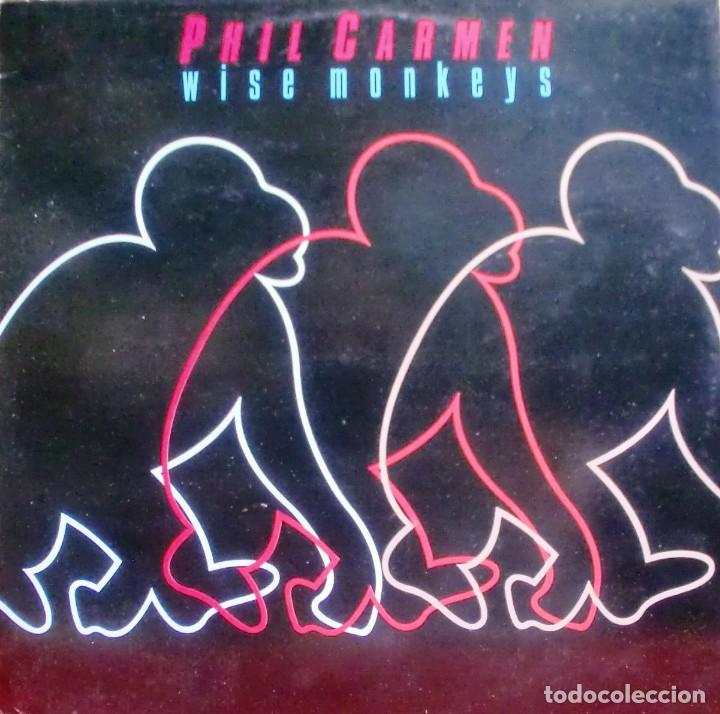 Discos de vinilo: PHIL CARMEN - WISE MONKEYS LP 1986 SPAIN - Foto 1