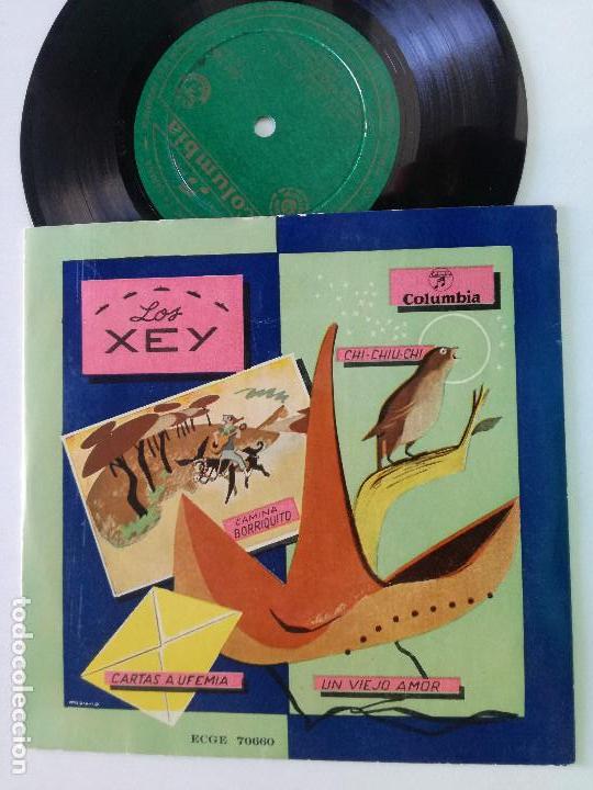 Discos de vinilo: LOS XEY - Camina Borriquito + 3 -EP COLUMBIA 195? - Foto 1