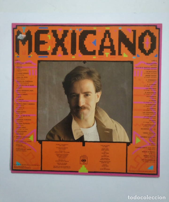 Discos de vinilo: LUIS COBOS. MEXICANO. LP TDKDA55 - Foto 2