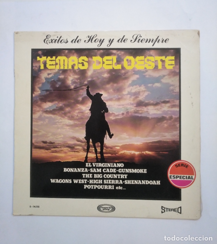 Discos de vinilo: EXITOS DE HOY Y SIEMPRE.- TEMAS DEL OESTE. LP. TDKDA55 - Foto 1