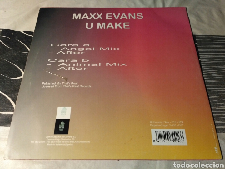 Discos de vinilo: Maxx Evans - U Make - Foto 2