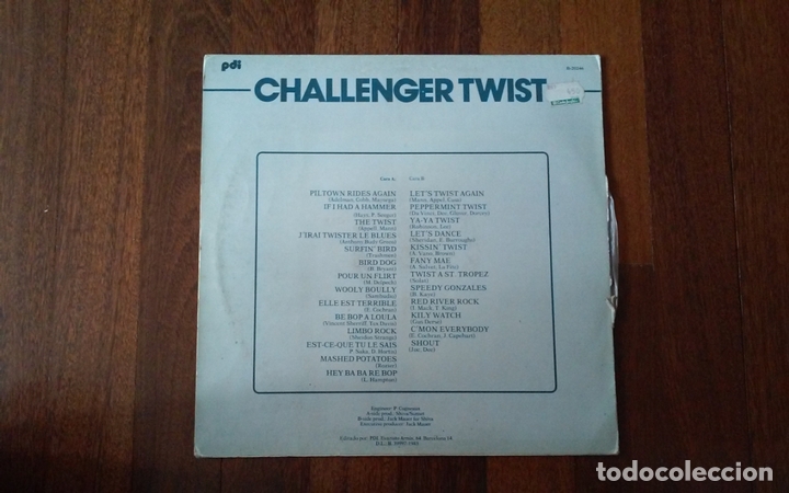 Discos de vinilo: Challenger twist.maxi - Foto 2