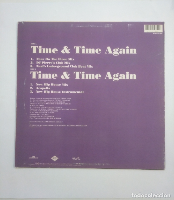 Discos de vinilo: DJ. PIERRE - TIME & TIME AGAIN. MAXI SINGLE. TDKDA56 - Foto 2