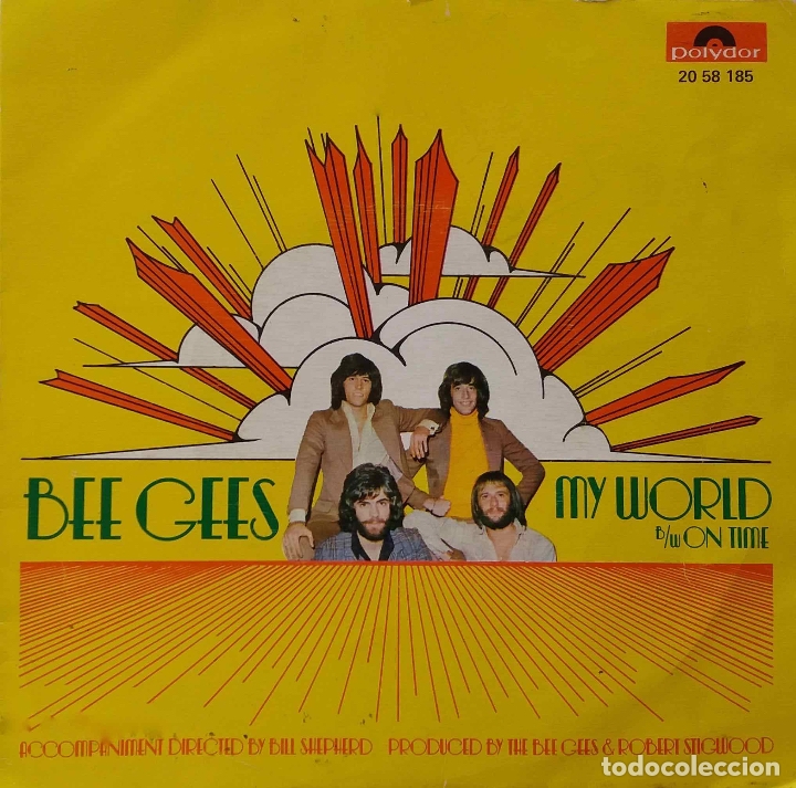 Discos de vinilo: BEE GEES, MY WORLD. SINGLE ESPA&Ntilde;A - Foto 1