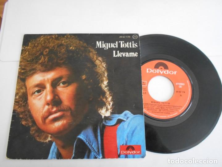 Discos de vinilo: MIGUEL TOTTIS-SINGLE LLEVAME - Foto 1