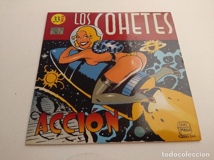 Discos de vinilo: SINGLE/LOS COHETES/ACCION. - Foto 1