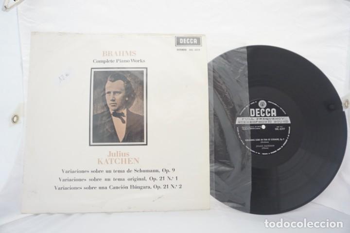 Discos de vinilo: VINILO LP - BRAHMS COMPLETE PIANO WORKS JULIUS KATCHEN / DECCA - Foto 1