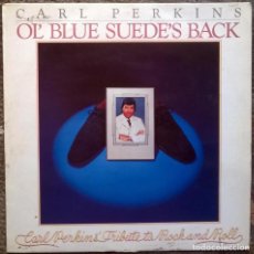 Discos de vinilo: CARL PERKINS. OL' BLUE SUEDE'S BACK. JET, UK 1978 LP + ENCARTE (UATV 30146)