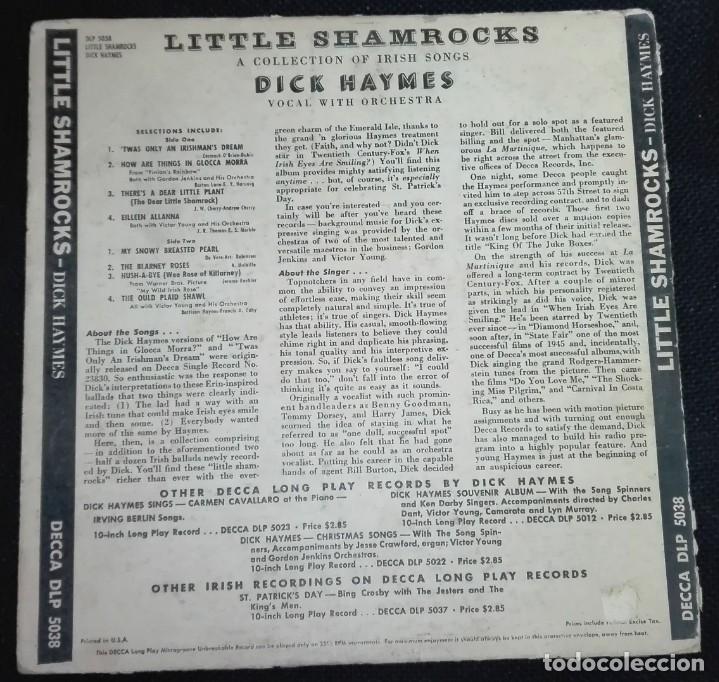 Discos de vinilo: Dick Haymes - Little shamrocks - Foto 2