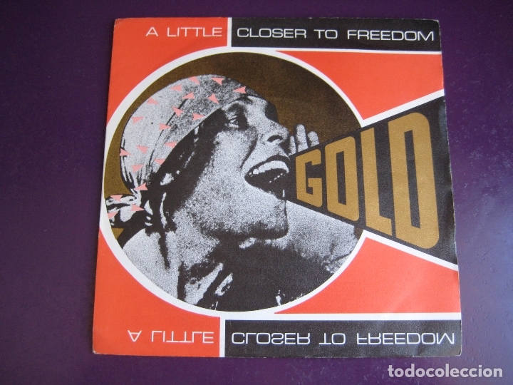 Vinyl records: Gold Sg WEA PROMO 1985 A Little Closer To Freedom +1 FRANCIA SYNTH POP 80'S - SIN APENAS USO