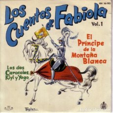 Discos de vinilo: LOS CUENTOS DE FABIOLA VOL I - EL PRINCIPE DE LA MONTAÑA BLANCA + 1 - SINGLE HISPAVOX 1960. Lote 168912900