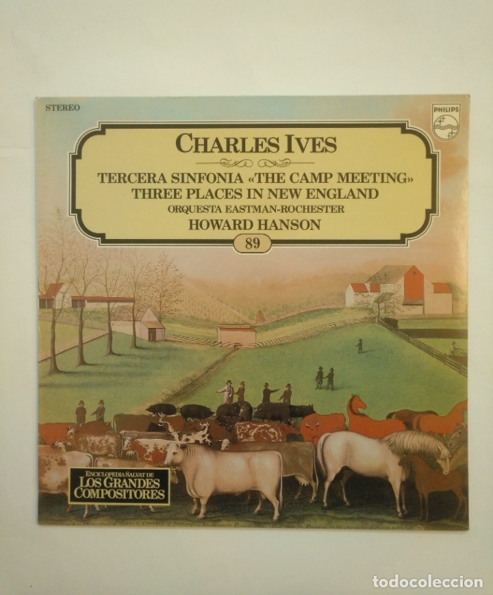 Discos de vinilo: ENCICLOPEDIA SALVAT DE LOS GRANDES COMPOSITORES N&ordm; 89. CHARLES IVES TERCERA SINFONIA. TDKDA57