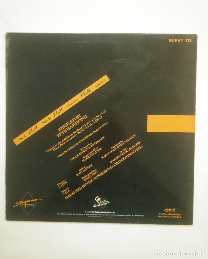 Discos de vinilo: MEL & KIM. FLM. MAXI-SINGLE. TDKDA57 - Foto 2
