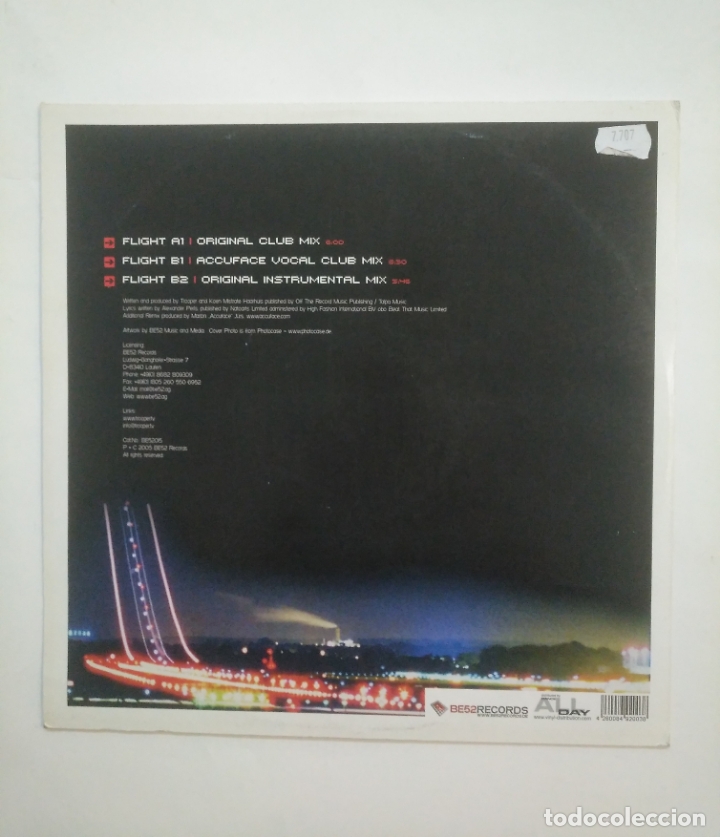 Discos de vinilo: TROOPER - JET PLANE - MAXI SINGLE. TDKDA58 - Foto 2