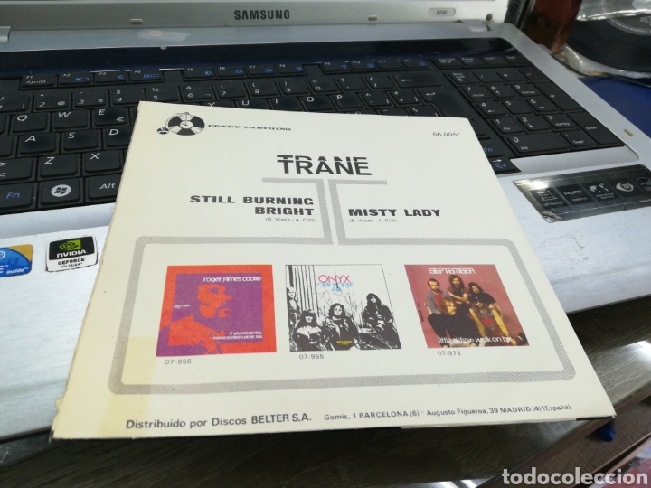 Discos de vinilo: Trane single still burning bright espa&ntilde;a 1971 - Foto 2