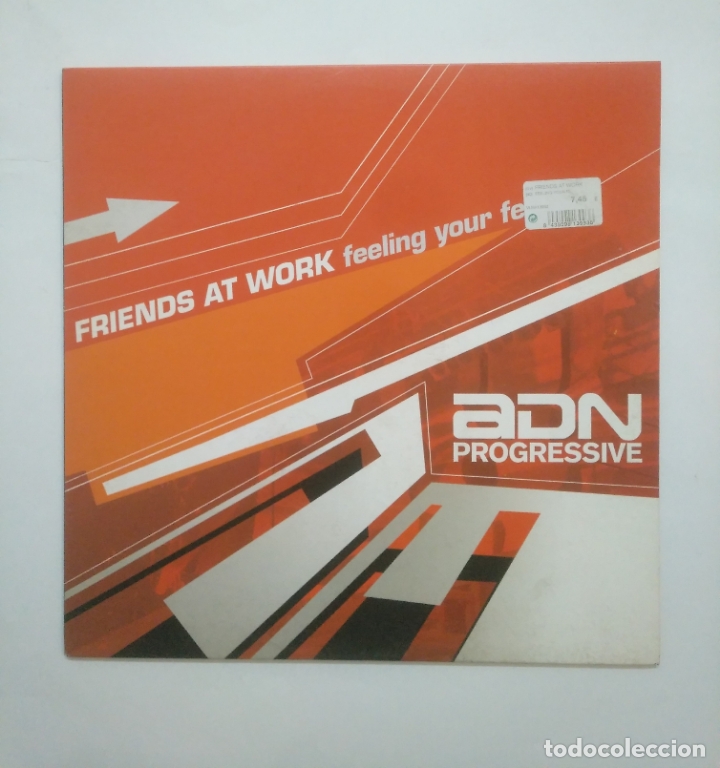 Discos de vinilo: FRIENDS AT WORK. FEELING YOUR FEEL. ADN PROGRESSIVE. MAXI-SINGLE. TDKDA58 - Foto 1