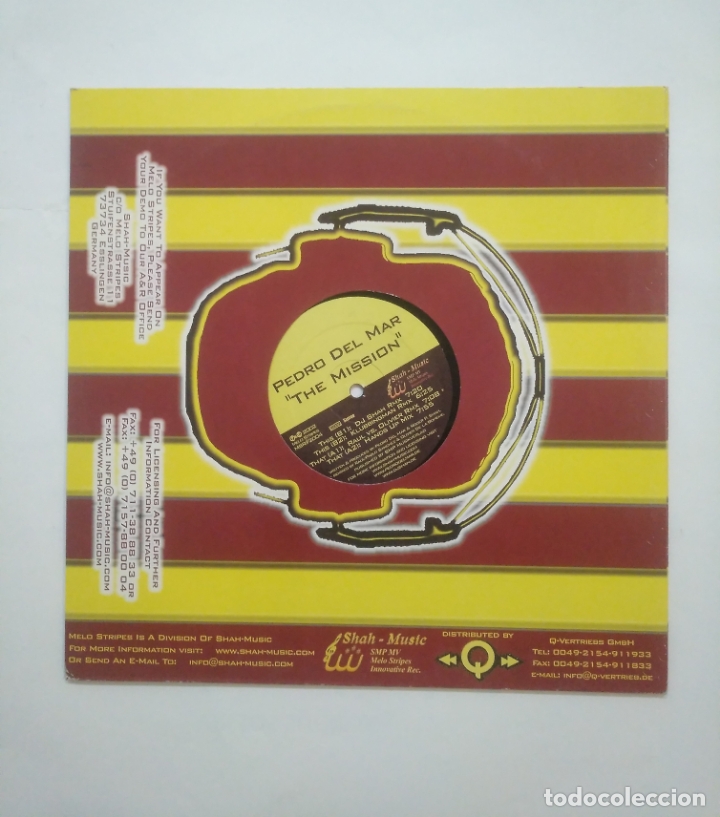 Discos de vinilo: PEDRO DEL MAR. THE MISSION. MAXI-SINGLE. TDKDA58 - Foto 2