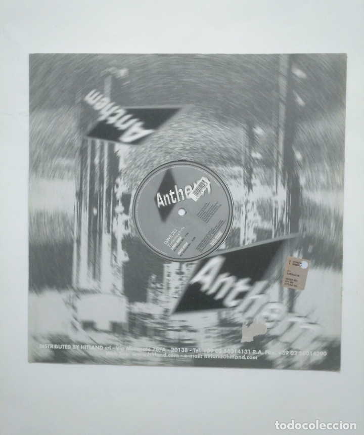 Discos de vinilo: ANTHEM. DAVE 202. TIMEMACHINE. MAXI-SINGLE. TDKDA58 - Foto 1