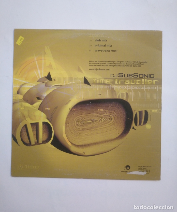 Discos de vinilo: DJ. SUBSONIC. TIME TRAVELLER. MAXI-SINGLE. TDKDA58 - Foto 2