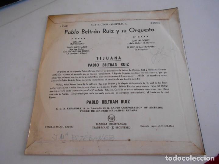 Discos de vinilo: PABLO BELTRAN RUIZ-EP TIJUANA +3 - Foto 2