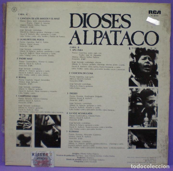 Discos de vinilo: Alpataco - Dioses - LP Promocional - Foto 2