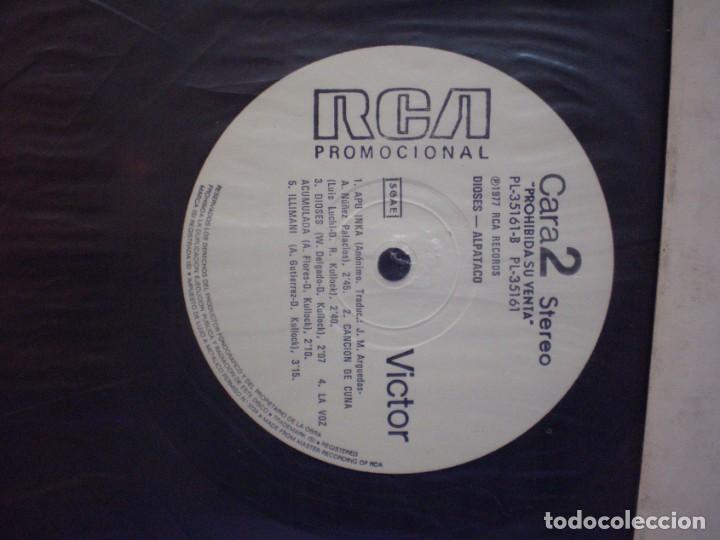 Discos de vinilo: Alpataco - Dioses - LP Promocional - Foto 3
