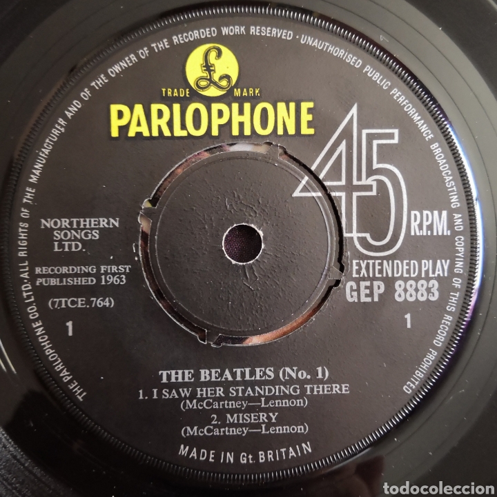 Discos de vinilo: SINGLE THE BEATLES N 1 - Foto 3