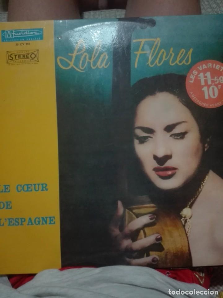 Discos de vinilo: LOLA FLORES-LE COEUR DE L'ESPAGNE-EDICION ORIGINAL FRANCESA