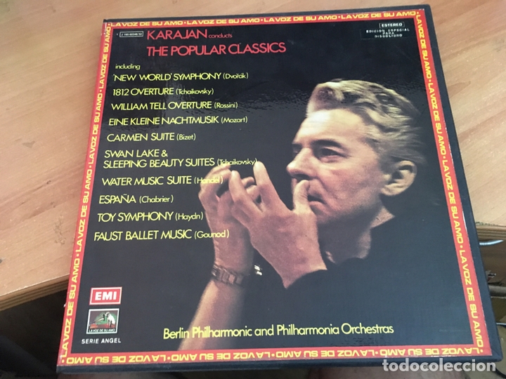Discos de vinilo: KARAJAN THE POPULARS CLASSICS. BOX 5 LP CON LIBRETO (AT) - Foto 1