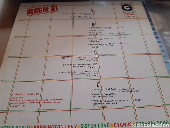 Discos de vinilo: Doble disco vinilo LP REGGAE 81 - Foto 3