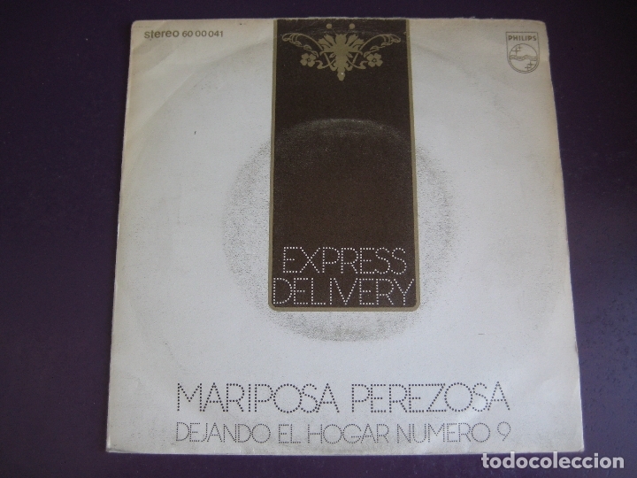 Vinyl records: Express Delivery &lrm;Sg PHILIPS 1969 Lazy Butterfly (Mariposa Perezosa) +1 - PSICODELIA POP 70'S