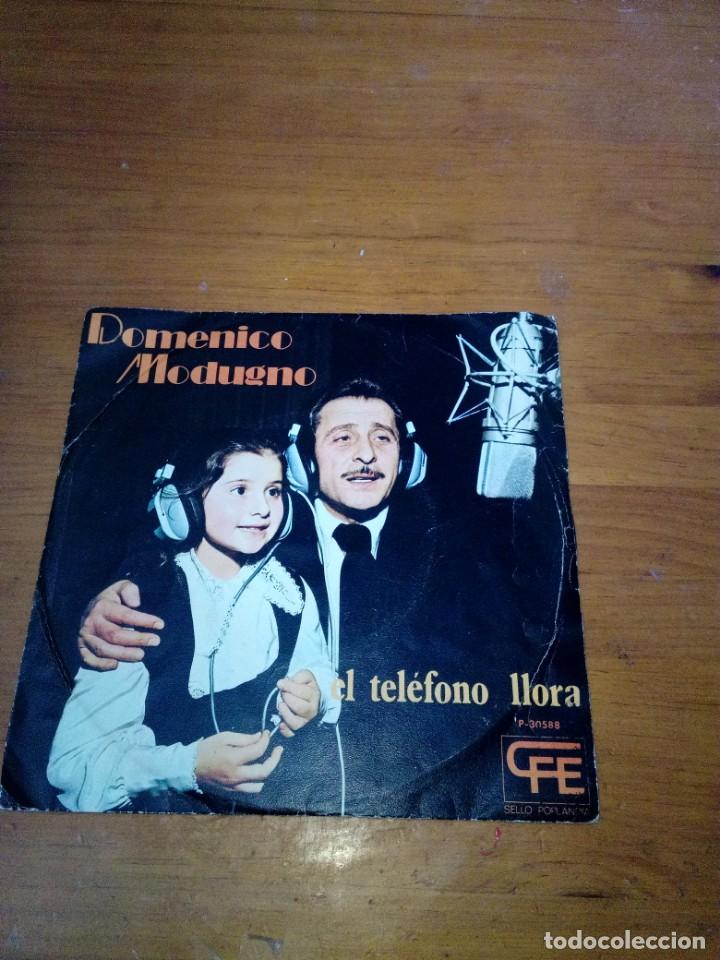 Discos de vinilo: DOMENICO  MODUGNO. EL TEL&Eacute;FONO LLORA. MB2 - Foto 1