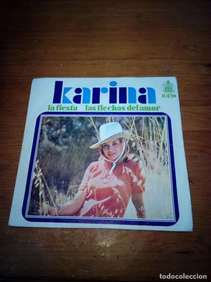 Discos de vinilo: KARINA. LA FIESTA. LAS FLECHAS DEL AMOR. MB2 - Foto 1