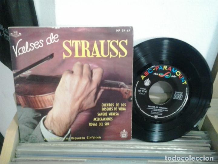 Discos de vinilo: LMV - Valses de Strauss. Hispavox 1962, ref. HP 97-47. EP - Foto 1