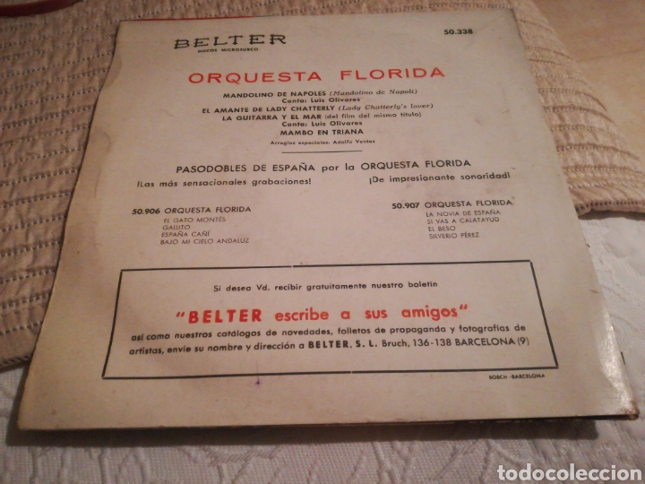 Discos de vinilo: Orquesta Florida ep mambo en triana + 3 196 - Foto 2