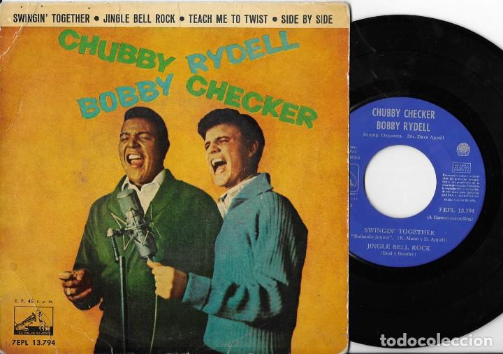 Discos de vinilo: CHUBBY CHECKER BOBBY RYDELL EP ESPA&Ntilde;A 1962 - Foto 1