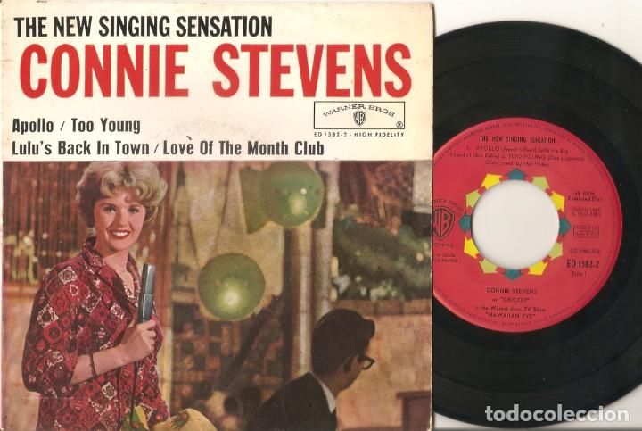 Discos de vinilo: CONNIE STEVENS EP APOLLO + 3 ESPA&Ntilde;A WARNER 1962 - Foto 1